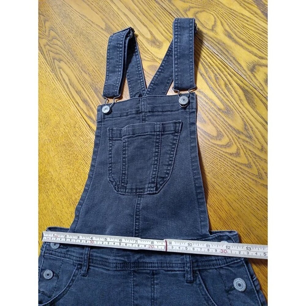WALLFLOWER SHORTALLS Jeans Womens XS BLACK Preowned  Denim Shorts - Picture 3 of 8